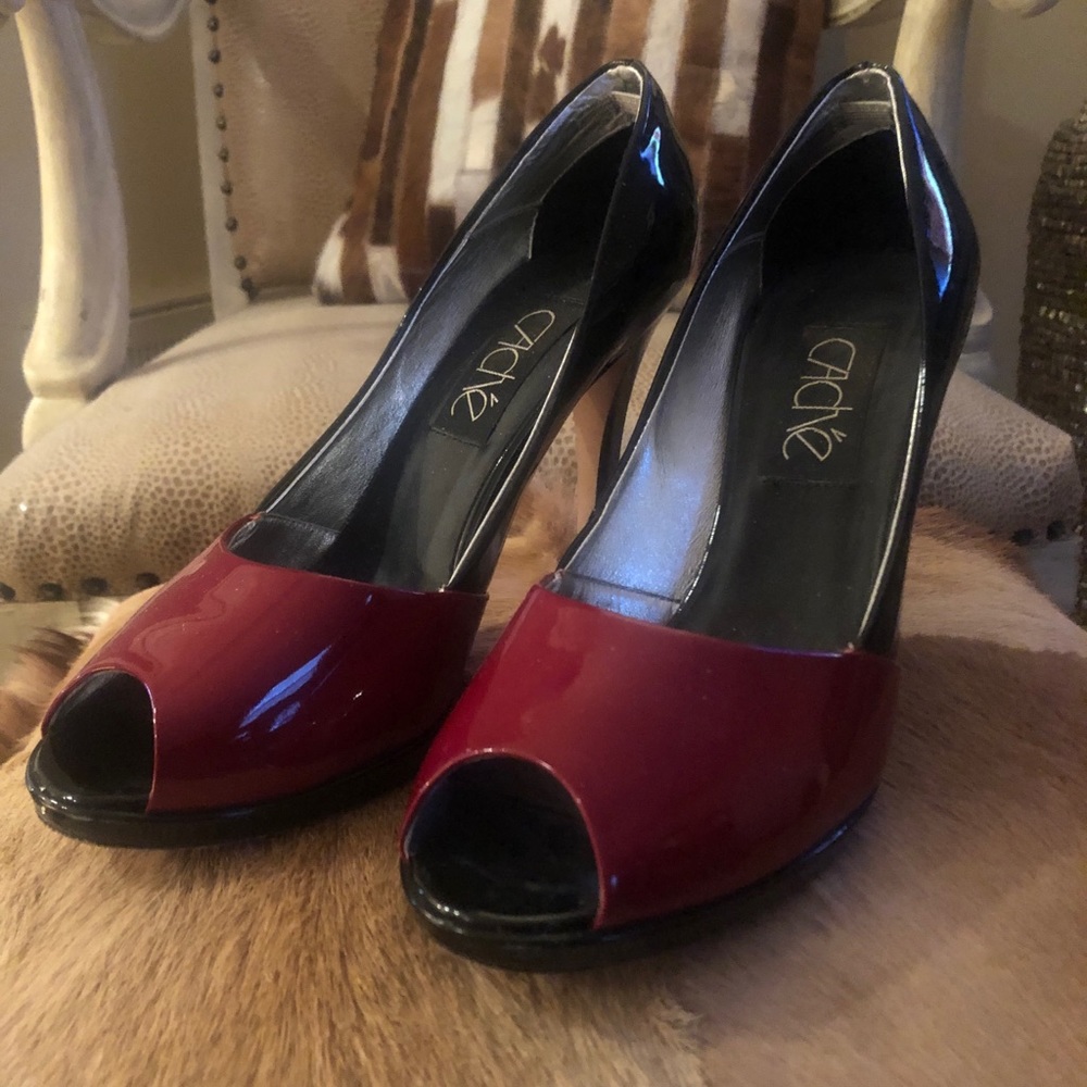 Cache heels size 9 1/2.  Worn once.